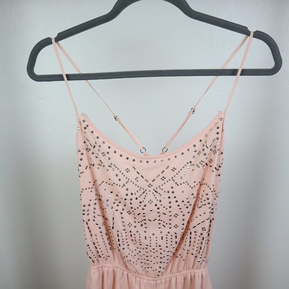 Pink Spaghetti Strap Rompers - Picture 4 of 10